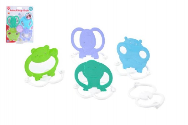 Reťaz na kočík/postieľku: Zvieratká (plast)