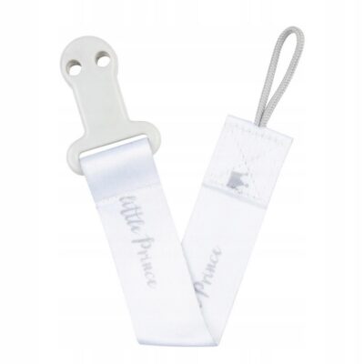 Canpol Babies: Retiazka na cumlík Prince (biely/sivý)