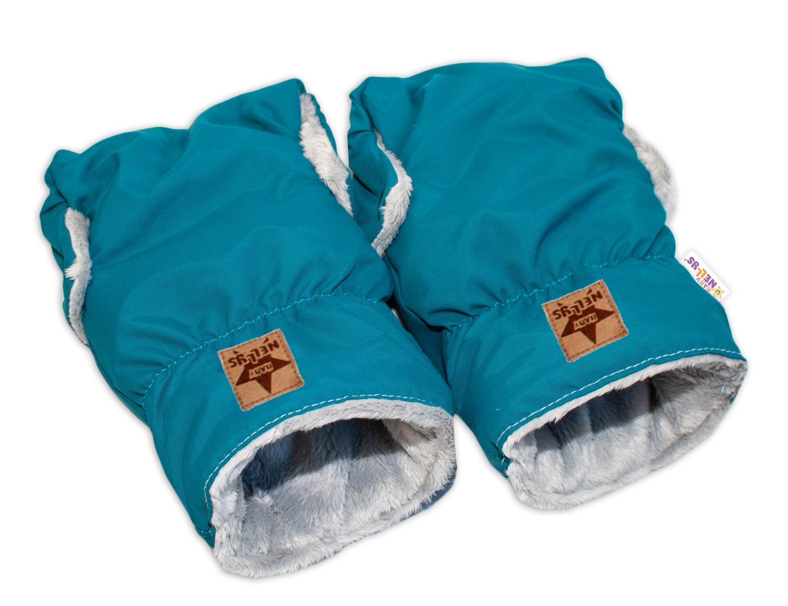 Baby Nellys: Rukávnik DUO ku kočíku (petrolejový)