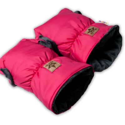 Baby Nellys: Rukávnik DUO ku kočíku (tmavoružový)