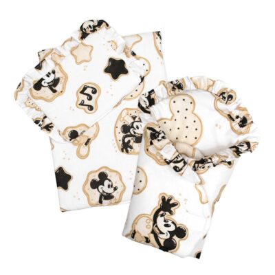 Sada pre bábiku 3D - zavinovačka, perinka a vankúšik, Myška retro