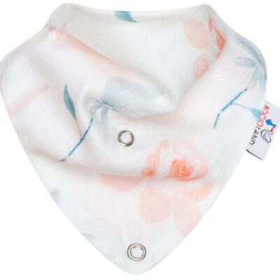 Šatka s hryzátkom, Zvonček - biela s potlačou