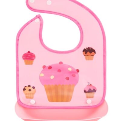 Silikónový podbradník Muffin (ružový)