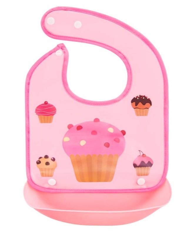 Silikónový podbradník Muffin (ružový)