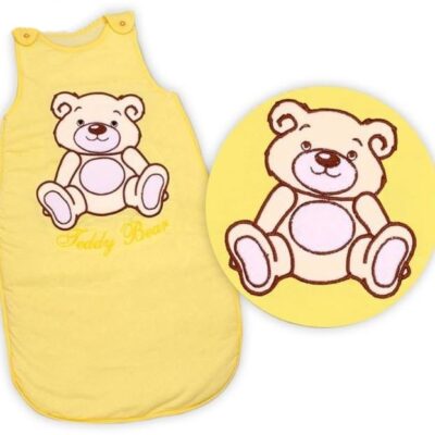 Baby Nellys: Spací vak Medvedík Teddy (žltý/krémový, 2)