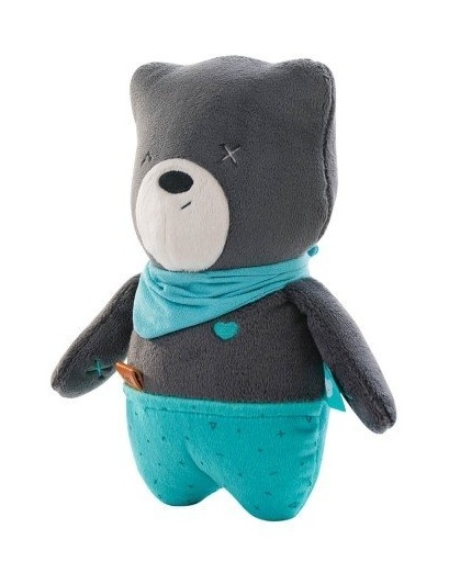 Szumisie: Šumiaci medvedík Matt 24cm (sivý/mätový)