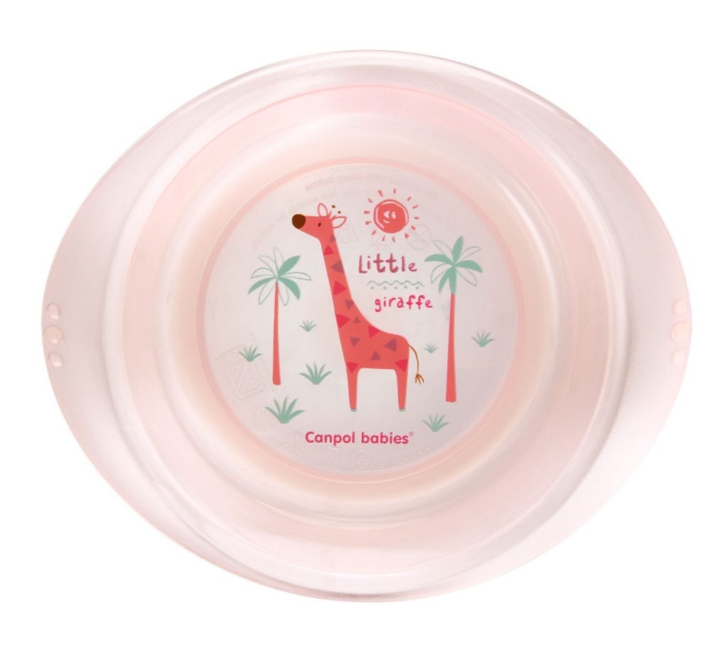 Canpol Babies: Tanierik Žirafka (ružová)