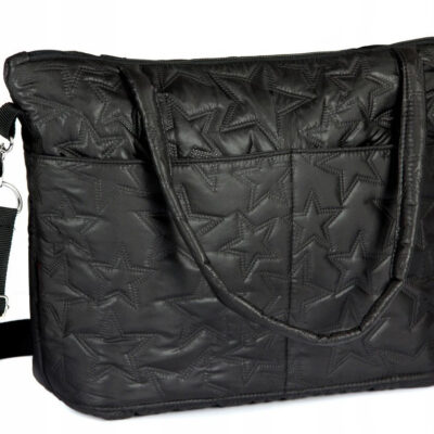 Baby Nellys: Taška na kočík Star (čierna)