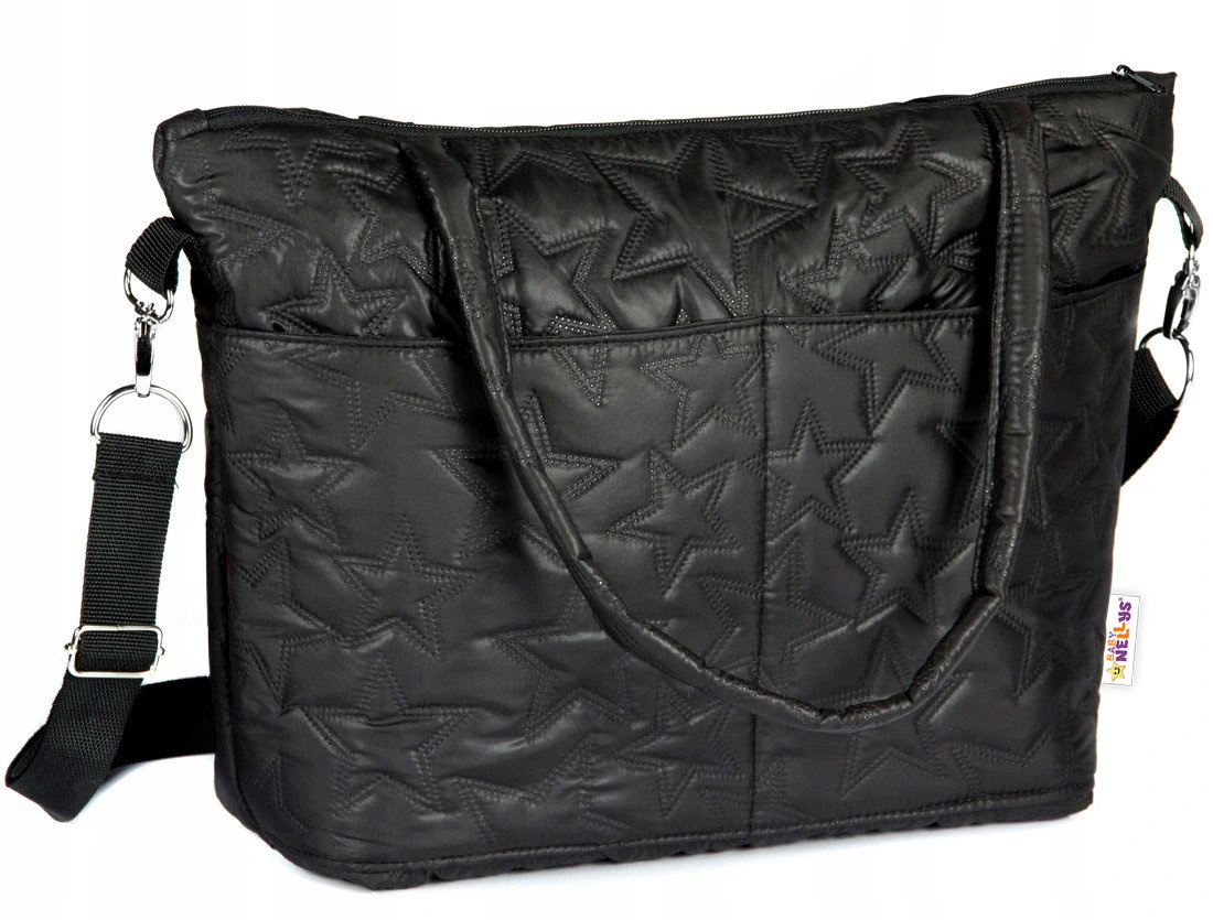 Baby Nellys: Taška na kočík Star (čierna)