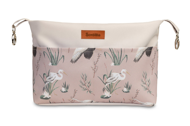 Taška, organizér na kočík - púdrovo ružový