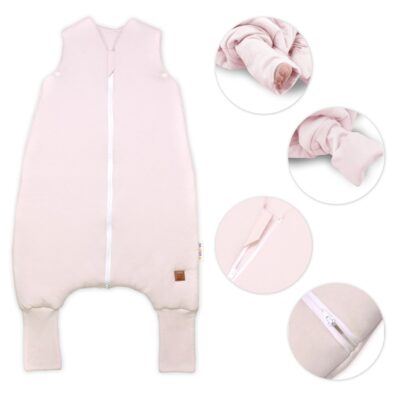 Teplý spací vak so zahrnovacími nohavičkami, Soft Hand Made, pudrovo ružový, veľ. M