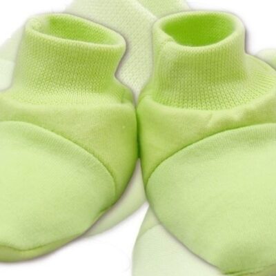 TERJAN: BAVLNA svetlozelené topánočky (pistácia)