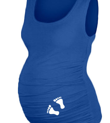 Top, tielko Dana s potlačou Nožičiek - tm. modrá, veľ. S/M