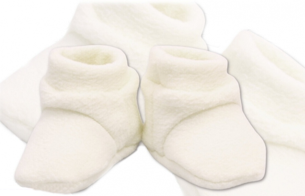 POLAR: Biele topánočky/ponožky