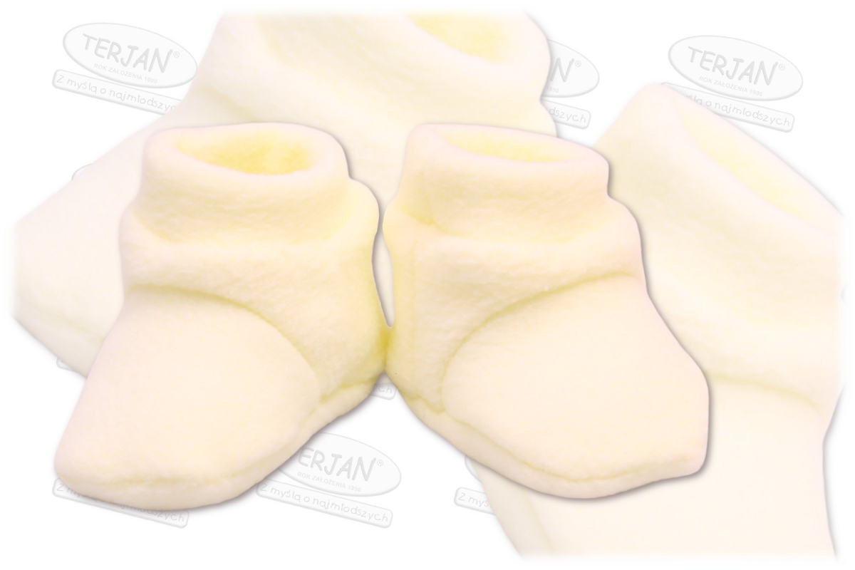 POLAR: Ecru topánočky/ponožky