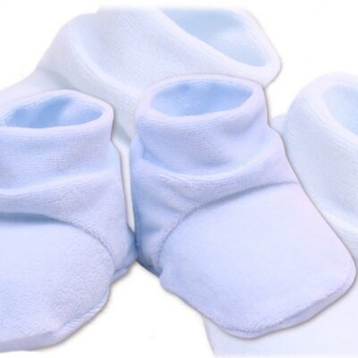 VELUR: Svetlomodré topánočky/ponožky