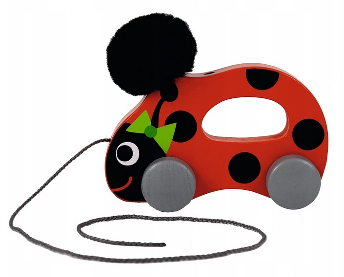 Trefl: Edukačná drevená hračka Lienka (červená)