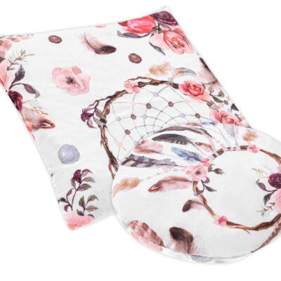 Veľký a malý nahrievací vankúšik termofor s čerešňovými kôstkami - Boho