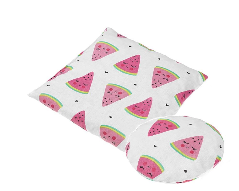 Veľký a malý nahrievací vankúšik termofor s čerešňovými kôstkami - Melóniky