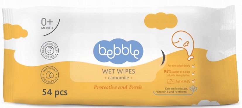 Vlhčené obrúsky s harmančekom (54ks)