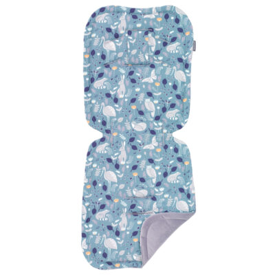 Vložka do kočíka prešívaný Velvet PREMIUM Les, zelená/šedá