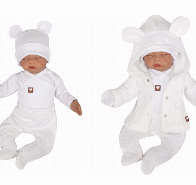 Z & Z 5-dielna kojenecká súpravička do pôrodnice - biela, veľ. 62