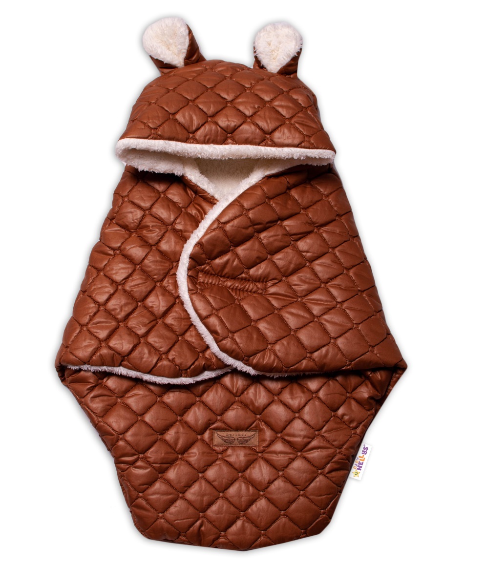 Z&Z: Oteplený fusak s kapucňou (hnedý)