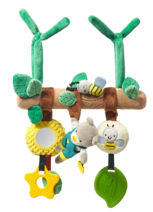 Závesná hračka Teddy Gardener (mätová/béžová)