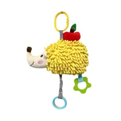 Závesná edukačná hračka s melódiou a s hryzátkom - Ježko