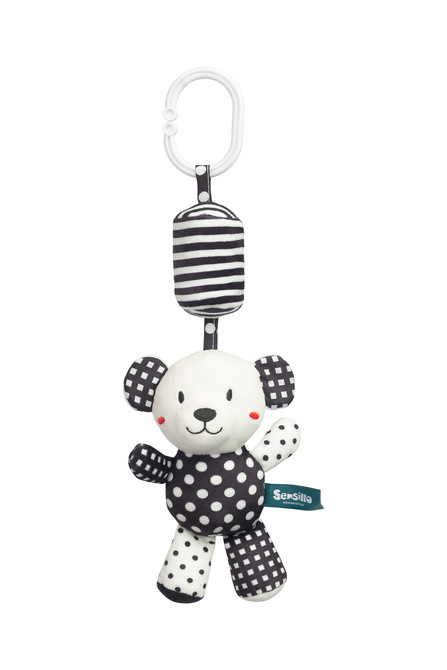 Závesná hračka do kočíka BLACK&WHITE - Medvedík
