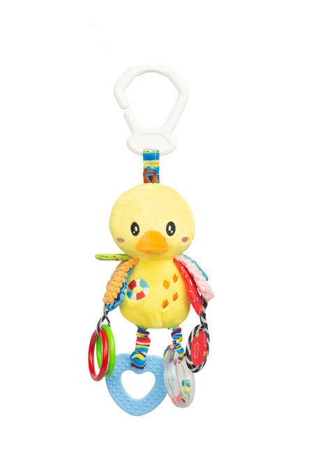 Závesná hračka, hrkálka - Kačička