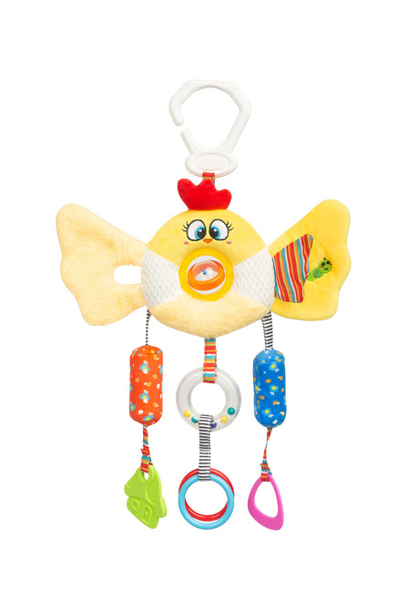 Závesná hračka, hrkálka - Vtáčik Maxi
