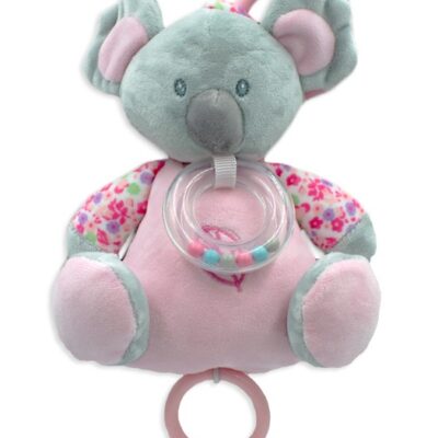 Závesná plyšová hračka Koala 18cm (sivá/ružová)