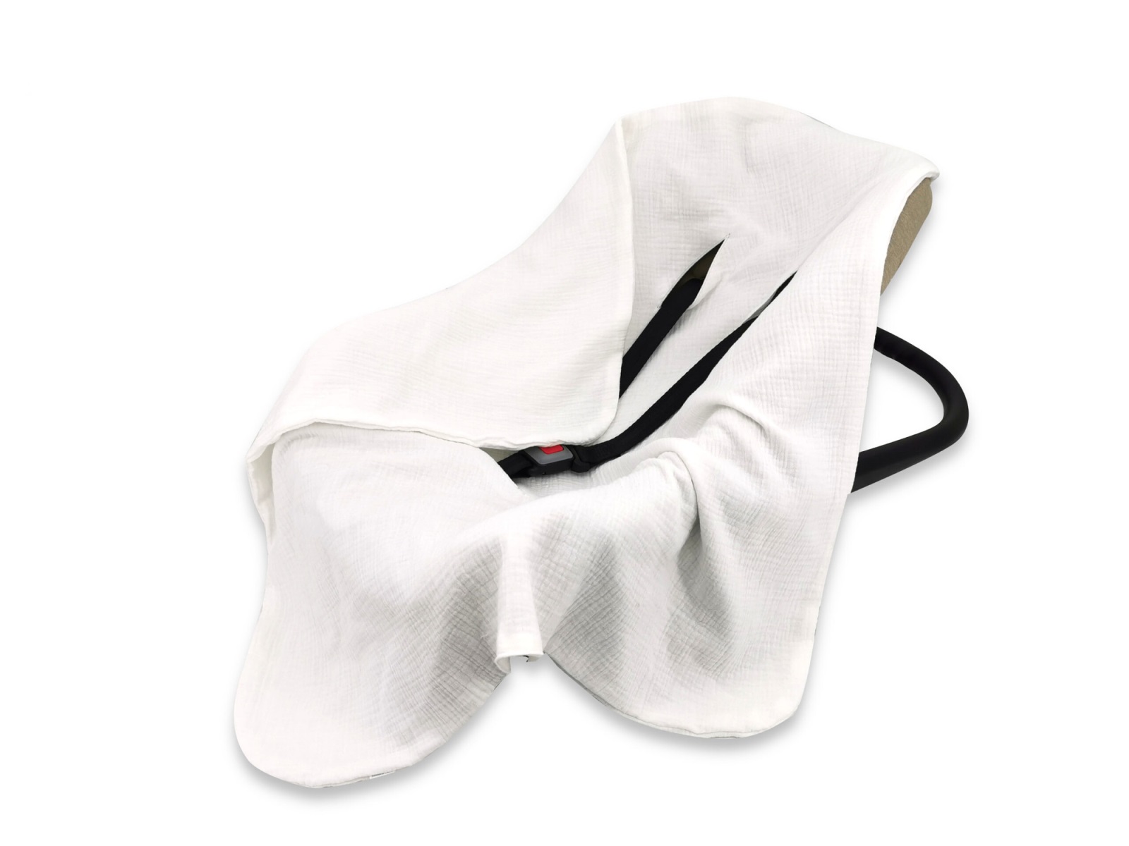 Zavinovacia deka, mušelín 80x80 cm, smotana