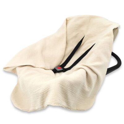 Zavinovacia deka, mušelín 80x80 cm, sv. béžová