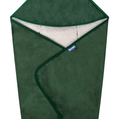 Zavinovačka do autosedačky plyšová, 75x75cm - zelená