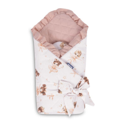 Zavinovačka pre bábätko, mušelín, bavlna, Baletka, pudrovo ružová