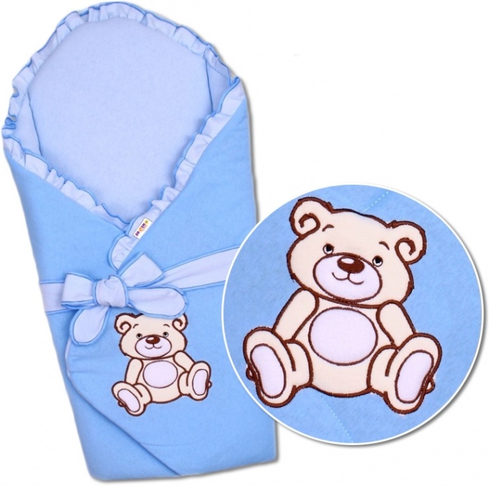 Baby Nellys: Modrá zavinovačka (Medvedík Teddy)