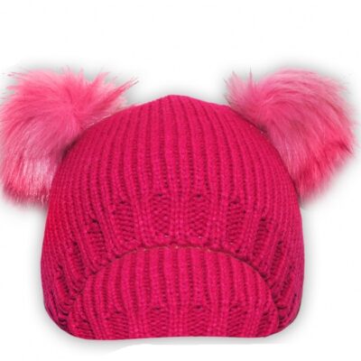 Baby Nellys: Zimná chlpatá čiapka (tm. ružová)