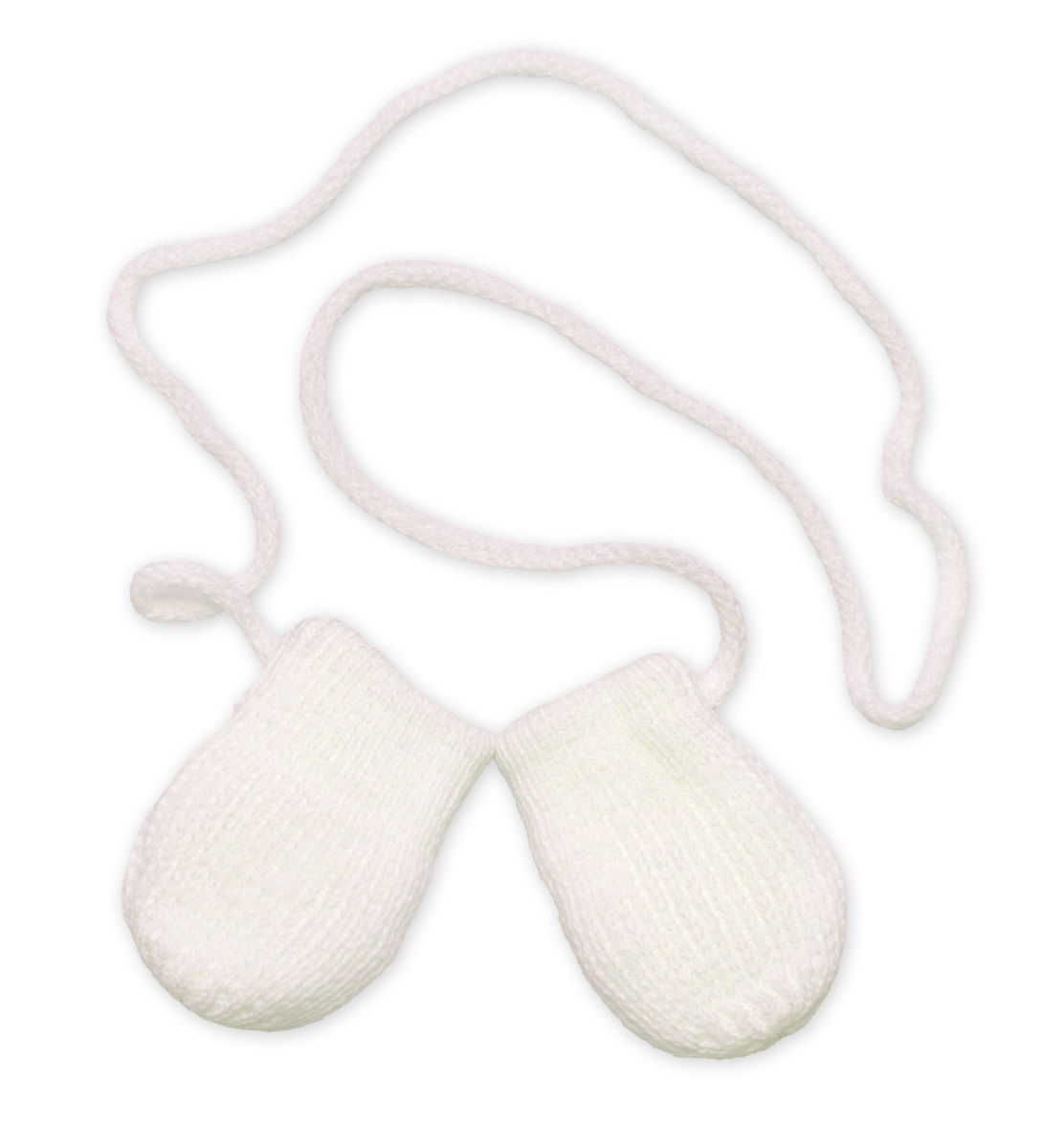 Smotanové zimné pletené rukavičky