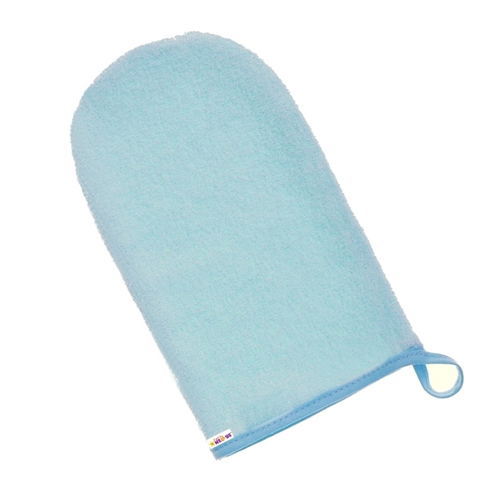 Žinka froté, umývačka na umývanie bábätka - sv. modrá